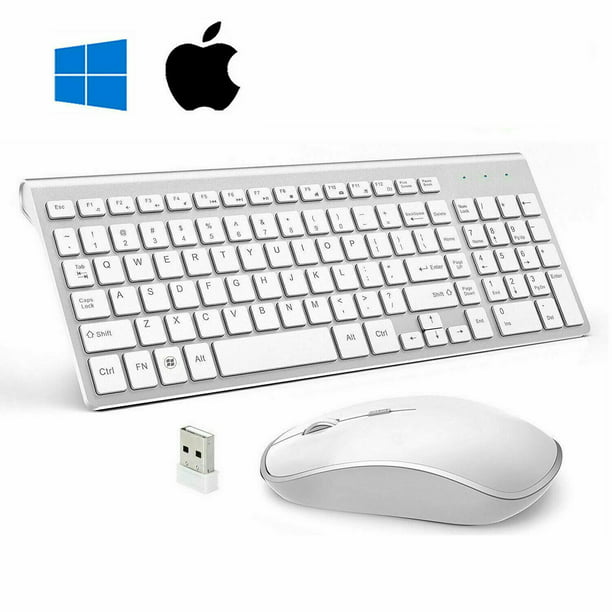 Wireless Keyboard And Mouse Combo Compact Slim For Apple Imac Pc Desktop Set 